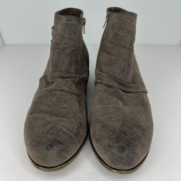 Sophia Taylor Womens Brown Suede Leather Almond Toe Ankle Size 12W Bootie - Picture 3 of 9